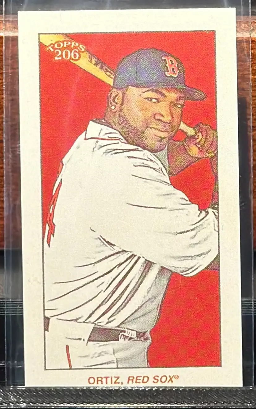 David Ortiz Big Papi Boston Red Sox 2022 Topps 206 NNO Sweet Caporal Black