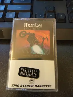 Meatloaf bat out of hell cassette tape