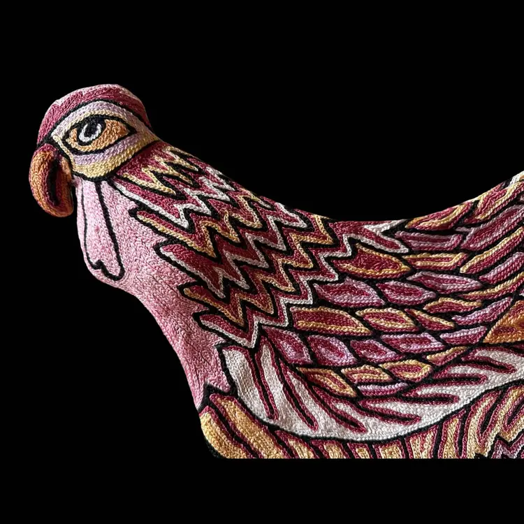 Vintage Chicken Rooster Toaster Cover Embroidered 13” X 12” Both Sides Embroidered