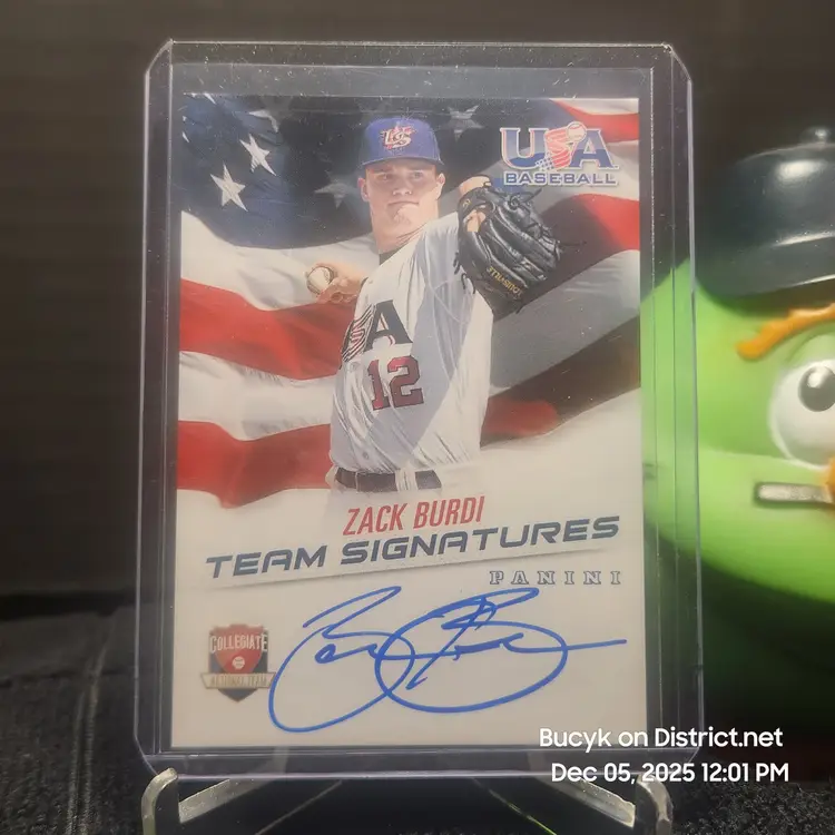2015 Team USA Auto - Zack Burdi Chicago White Sox