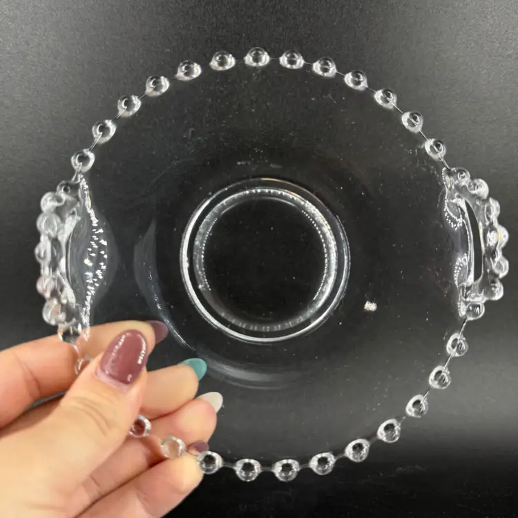 Clear Glass Candlewick Bon Bon Dish