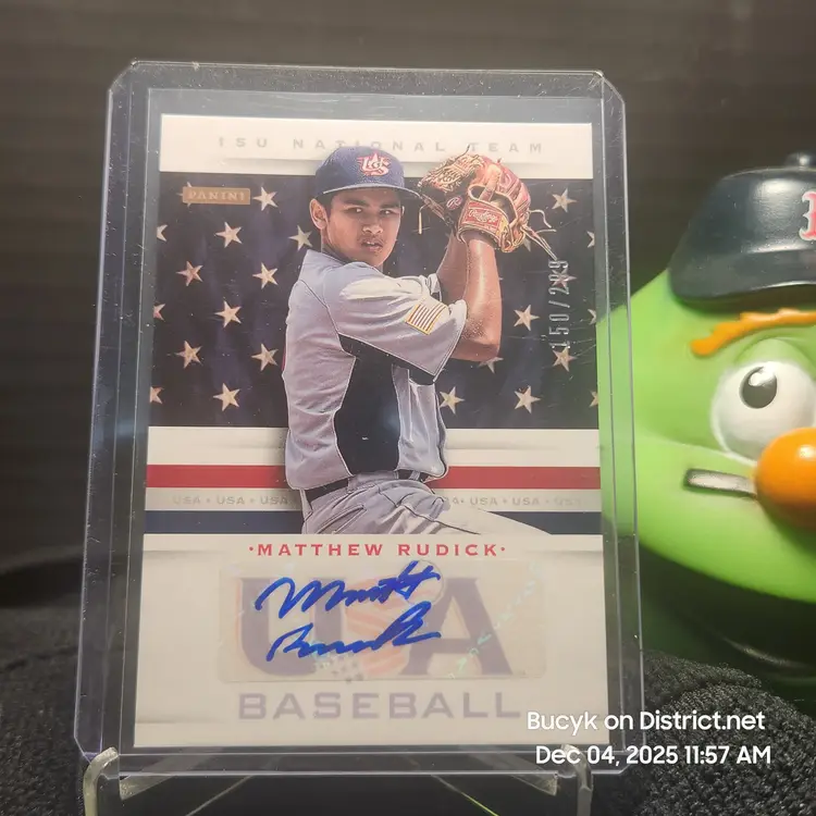 2013 Team USA Auto - Matthew Rudick New York Mets 150/299