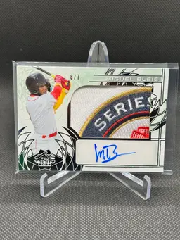 Miguel Bleis 2024 Leaf Trinity Baseball Prospect Patch Auto 6/7 Boston Red Sox