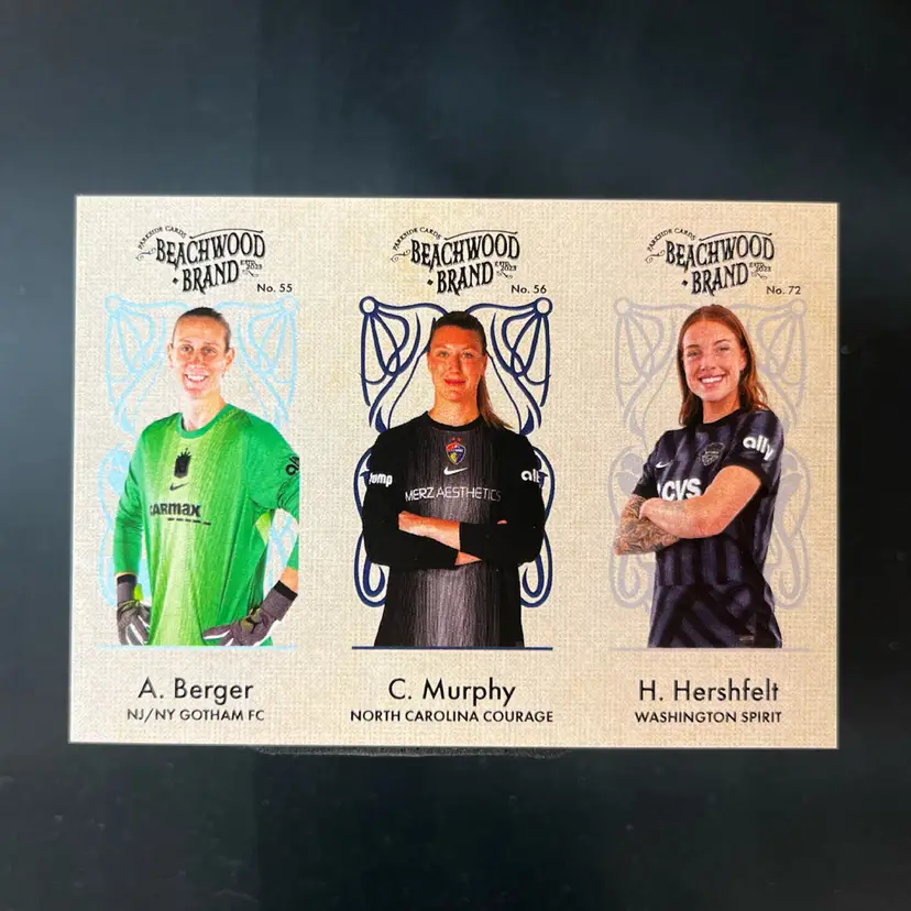 Hal Hershfelt & Casey Murphy & Ann Katrin Berger 2025 Parkside NWSL Vol 2 Beachwood Soccer Card