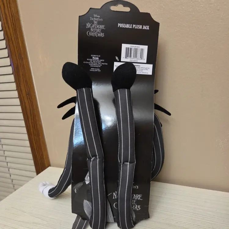 Disneys Nightmare Before Christmas Poseable Jack Skellington Plush 24"