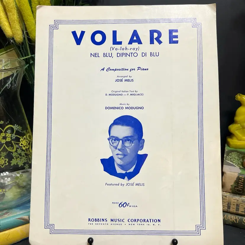 MARKDOWN! Volare for Piano Sheet Music Jose Melis 1958