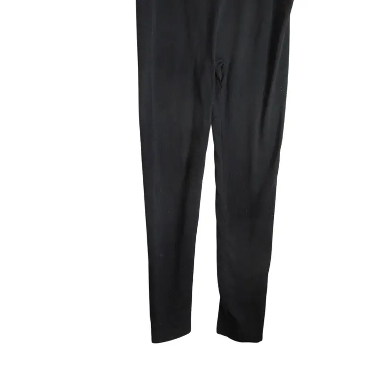 Lane Bryant Black Sz C/D (2-3x) Stretch Leggings Fleece like inside