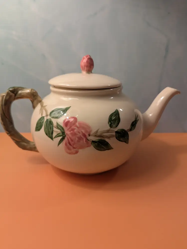 Franciscan Desert Rose Vintage Tea Pot with Lid Made in the USA