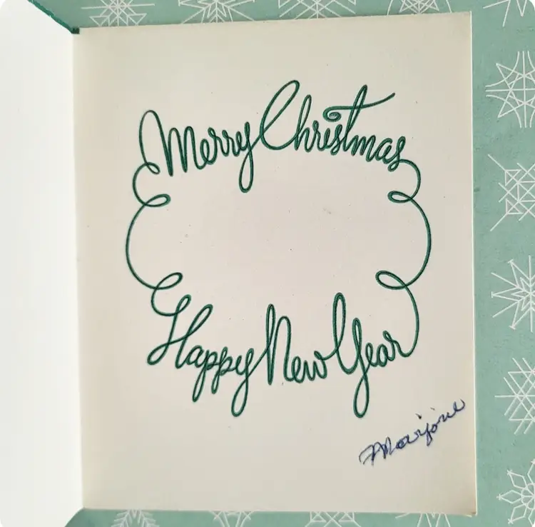 Vintage Norcross Midcentury Christmas Santa Glasses Card