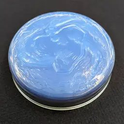 Sabino Paris Opalescent Glass Mermaid Boudoir Powder Box