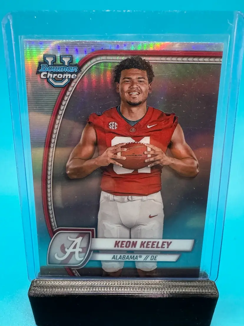 Keon Keeley Bowman Chrome U Refractor Alabama Crimson Tide