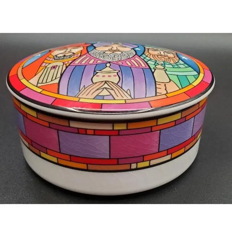 Mikasa Trinket w/ 3 Wisemen w/Lid 4-1/2"