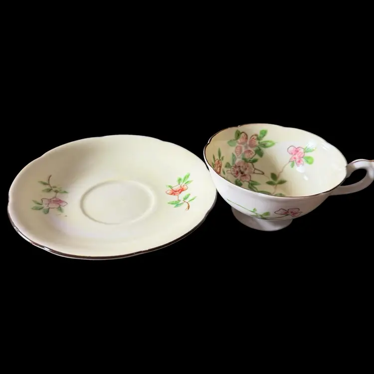 Occupied Japan Demi Cup And Saucer