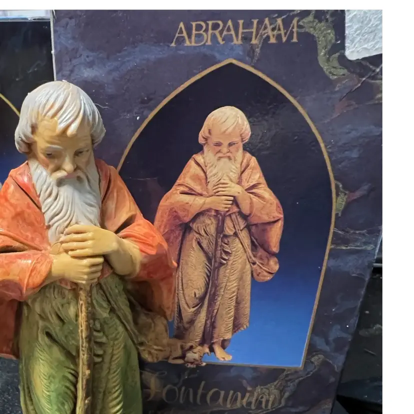 Abraham-Vintage Fontanini Heirloom Collection Religious/Nativity figure, hand-painted resin. Bagni di Lucca, Italy , Original Box