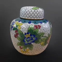 Early-Mid 20th Century Chinese Cloisonné Ginger Jar