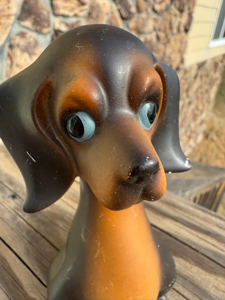 MidCentury Japanese LongNeck Dachshund  Kitsch Weiner Dog
