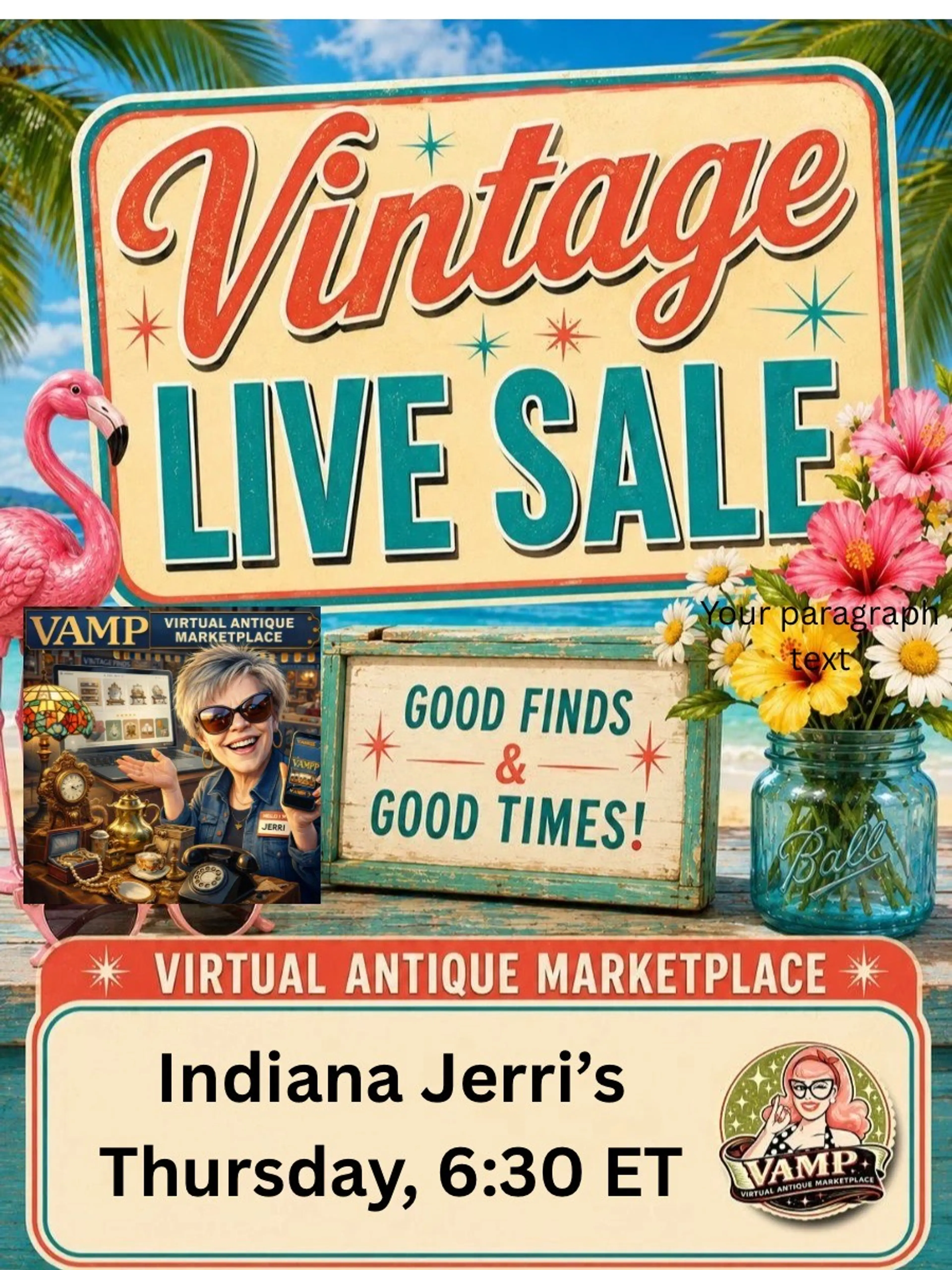 Join Me For My Every Thursday Live Sale. Great Vintage Finds
