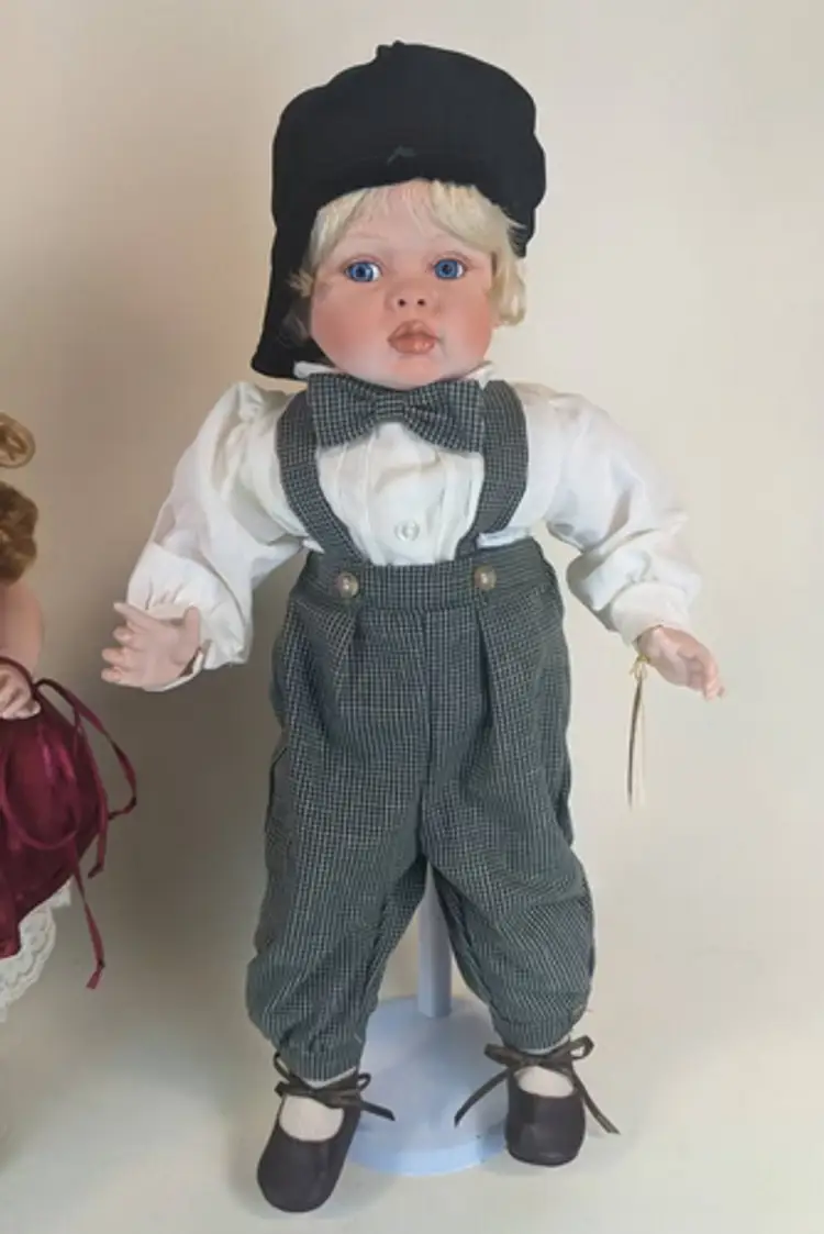 Precious heirloom dolls designed by Fayzah Spanos,Kisses & Jacques Love at First Sight