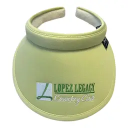 Vintage Nancy Lopez Legacy Country Club Lime Green Visor