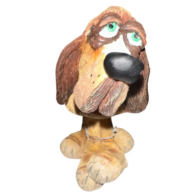 Russ Bobble Bod Hound Dog Figurine 4.25”