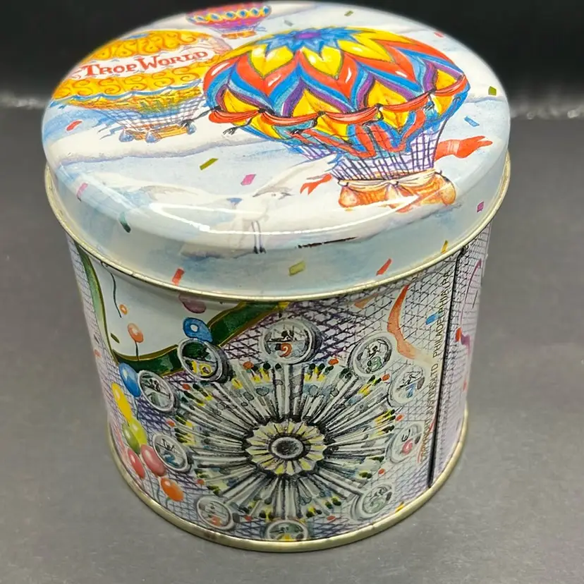 Hot Air Balloon Small Vintage Tin