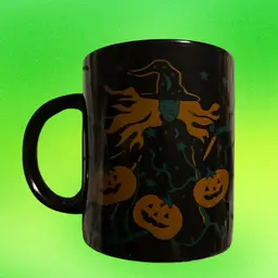 1988 Vintage Witch/Pumpkin Coffee Mug