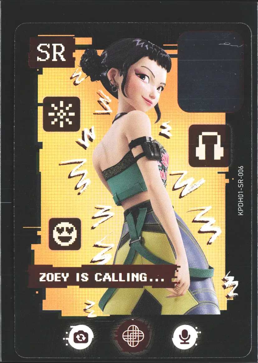 Zoey Card 2026 KPop Demon Hunters Kayou SR 1st Set Yellow