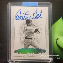 2018 Panini Flawless Auto - Carlton Fisk Boston Red Sox 8/15