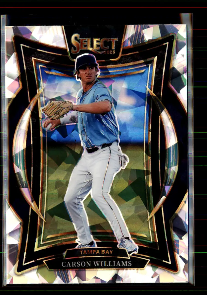 Carson Williams 2025 Panini Select Ice Prizm Concourse #54 - Tampa Bay Rays - (150-296)
