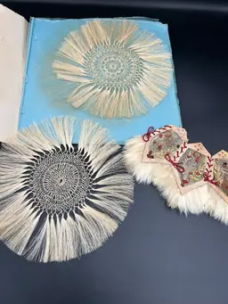 10 Jamaican Palm Tree And Fern Doilies In Original Folder Circa 1920S