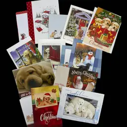 Christmas Cards Dogs & Bears New with Matching Envelopes