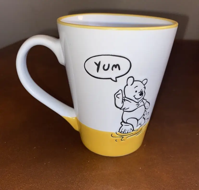 Disney Winnie the Pooh Bear Yum Hunny Pot Coffee Tea Cup Mug