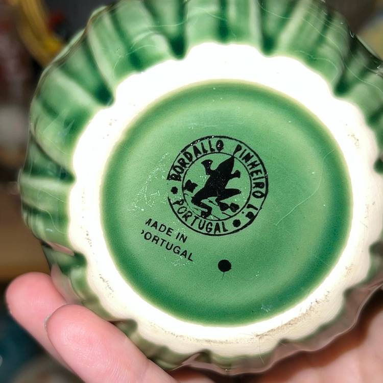 Bordallo Pinheiro Bamboo Green Creamer