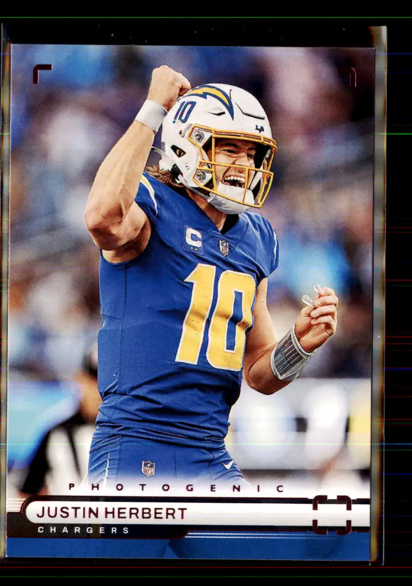 Justin Herbert 2022 Panini Chronicles Photogenic Football Pink Photogenic (113) - Los Angeles Chargers