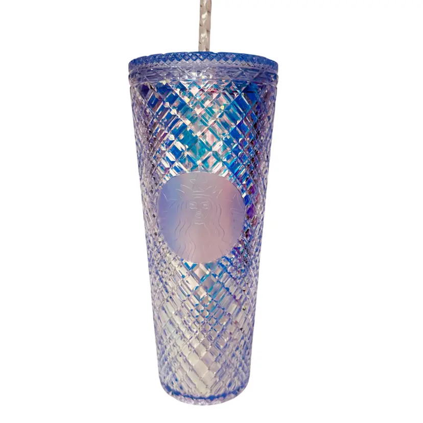 Starbucks Crystal Unicorn Jeweled Iridescent Venti Cup Tumbler 24oz 2022 NWT