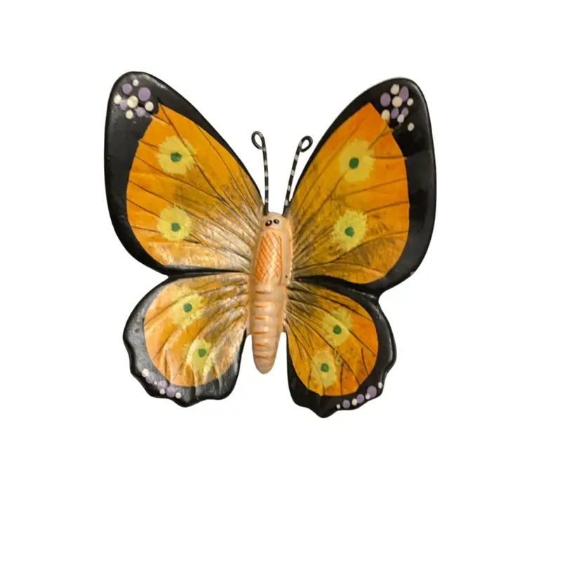 Chalkware Decorative Butterfly Wall Art 2.5” x 5”