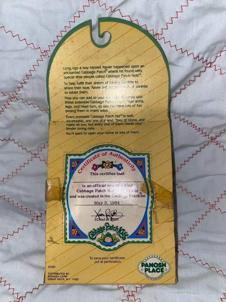 Vintage Cabbage Patch Kids Pose-able Figure 4” Nikki Pam 1984