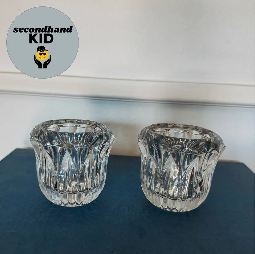 SK - Windsor Toscany Collection Lead Crystal Votive Holders