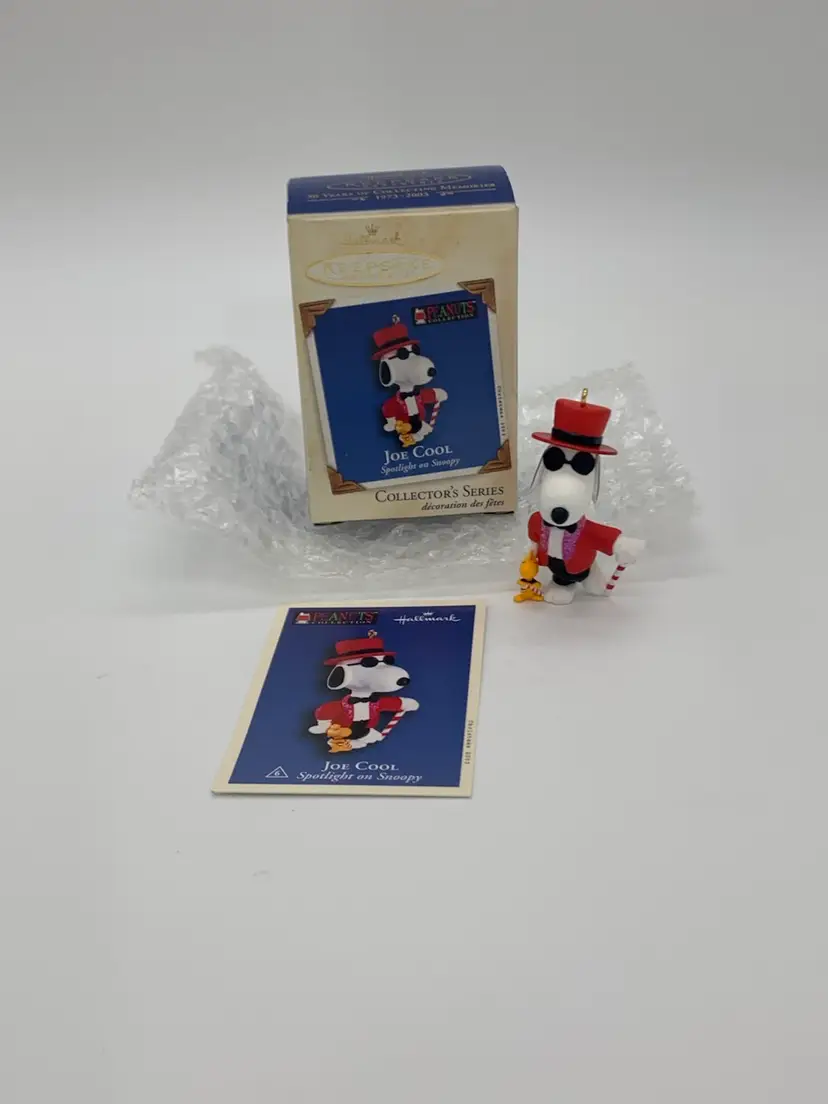 Hallmark Ornament Peanuts Joe Cool Spotlight On Snoopy 2023 Keepsake Series #6