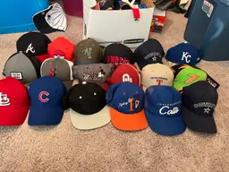 Lot Of 50 Hats Caps Sports Vintage Racing