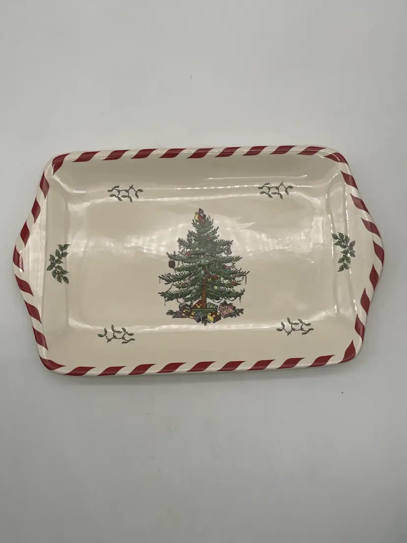 Spode Peppermint Dessert Tray 12”