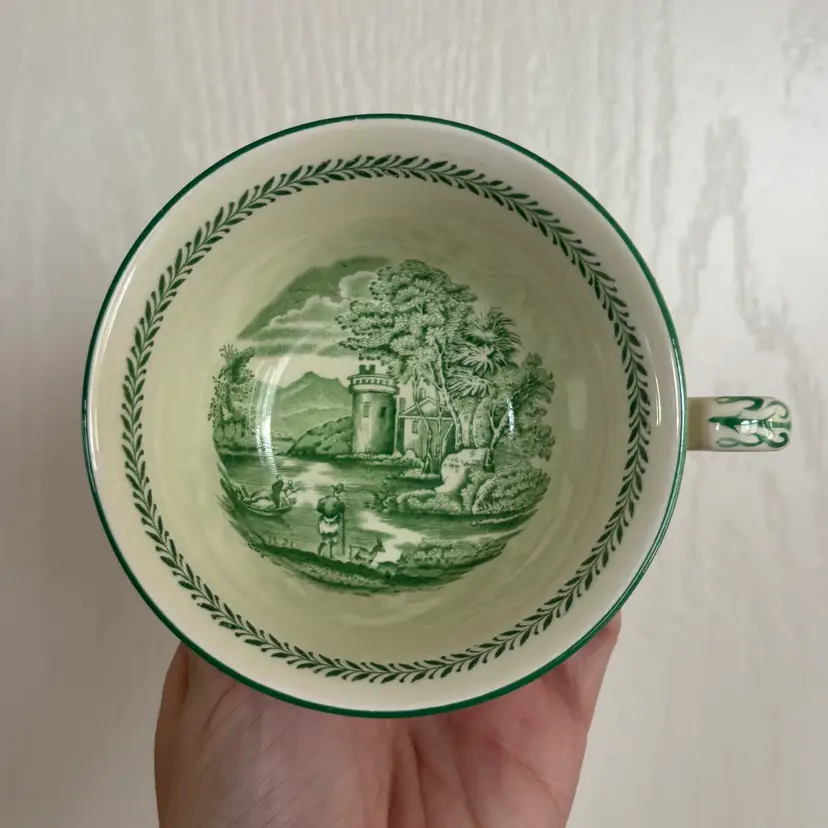 Vintage Wedgwood England Torbay Castle Pastoral Teacup & Saucer
