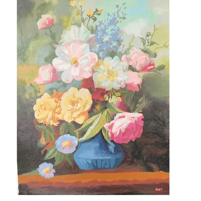 72 Permission To Smile” By Art Signed By Artist 20” By 16” Oil On Canvas