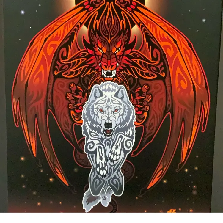 7.  “ALLIANCE"
Limited Edition Archival Print
© 2017 Sandra SanTara and Christy
"Goldenwolf" Grandjean