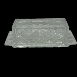 Shannon By Godinger Crystal Covered Butter Dish, 3” High x 5” In Length