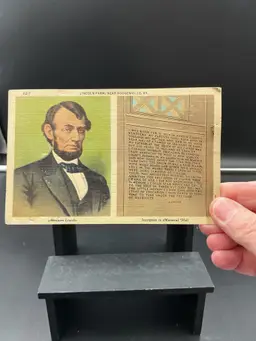Abe Lincoln postcard