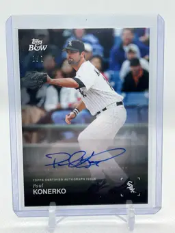 Paul Konerko - Topps B&W *1 of 1* Full Color Auto Chicago White Sox