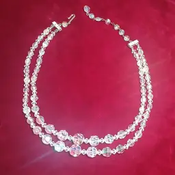 Vintage Aurora Borealis Crystal Necklace