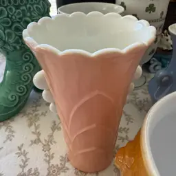 Vintage Anchor Hocking Vitrock Deco Mini Vase