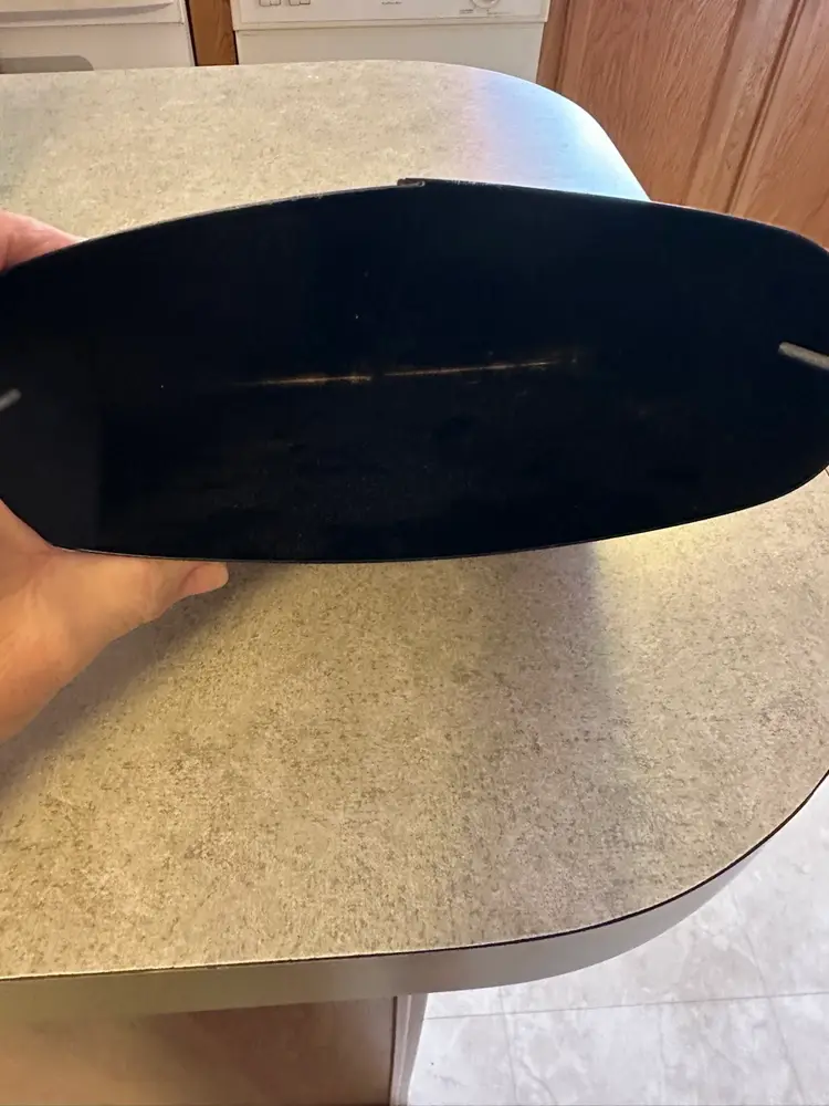 Metal wall pocket with rooster print by Kimberly Poloson.